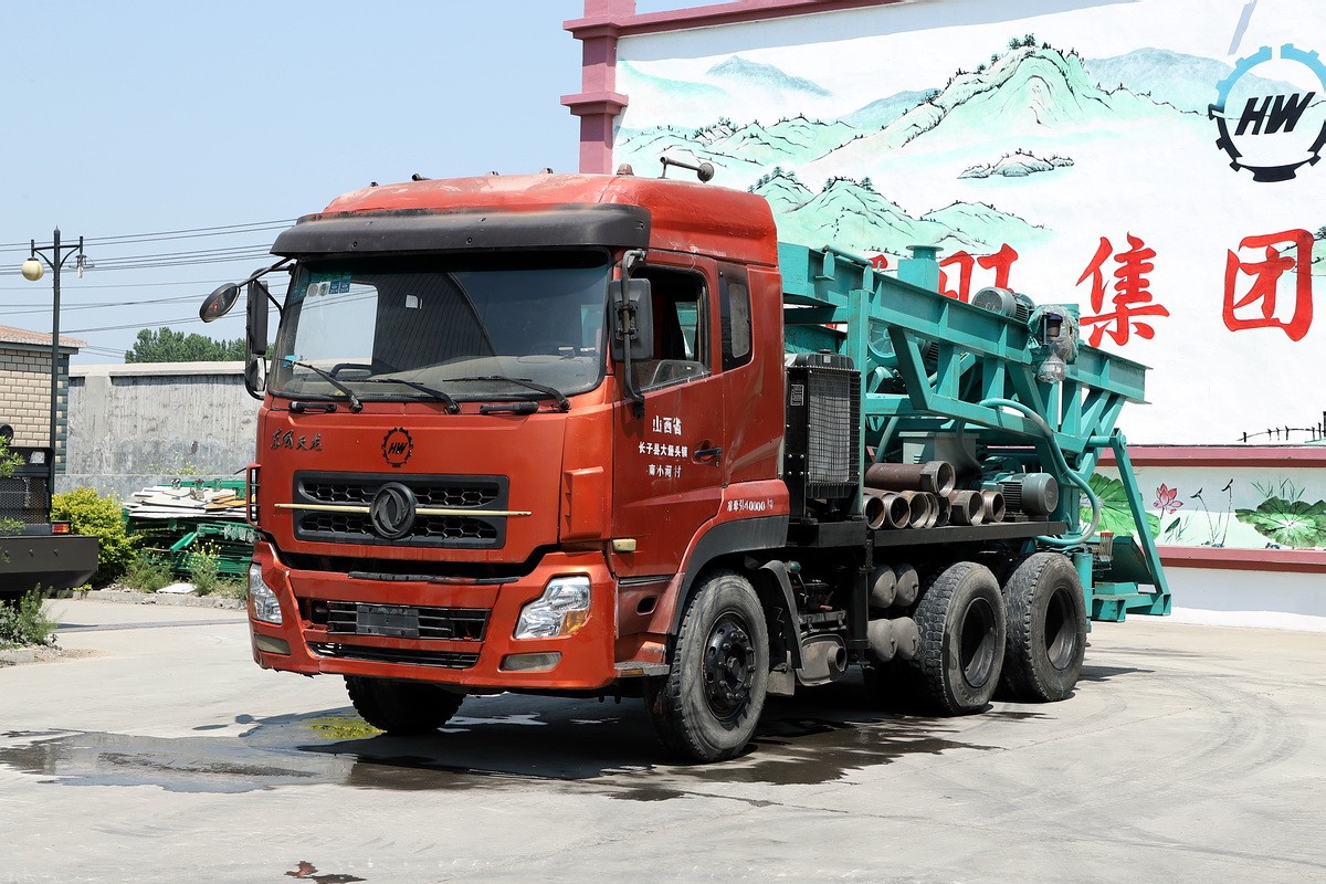 8寸后八輪汽車鉆機