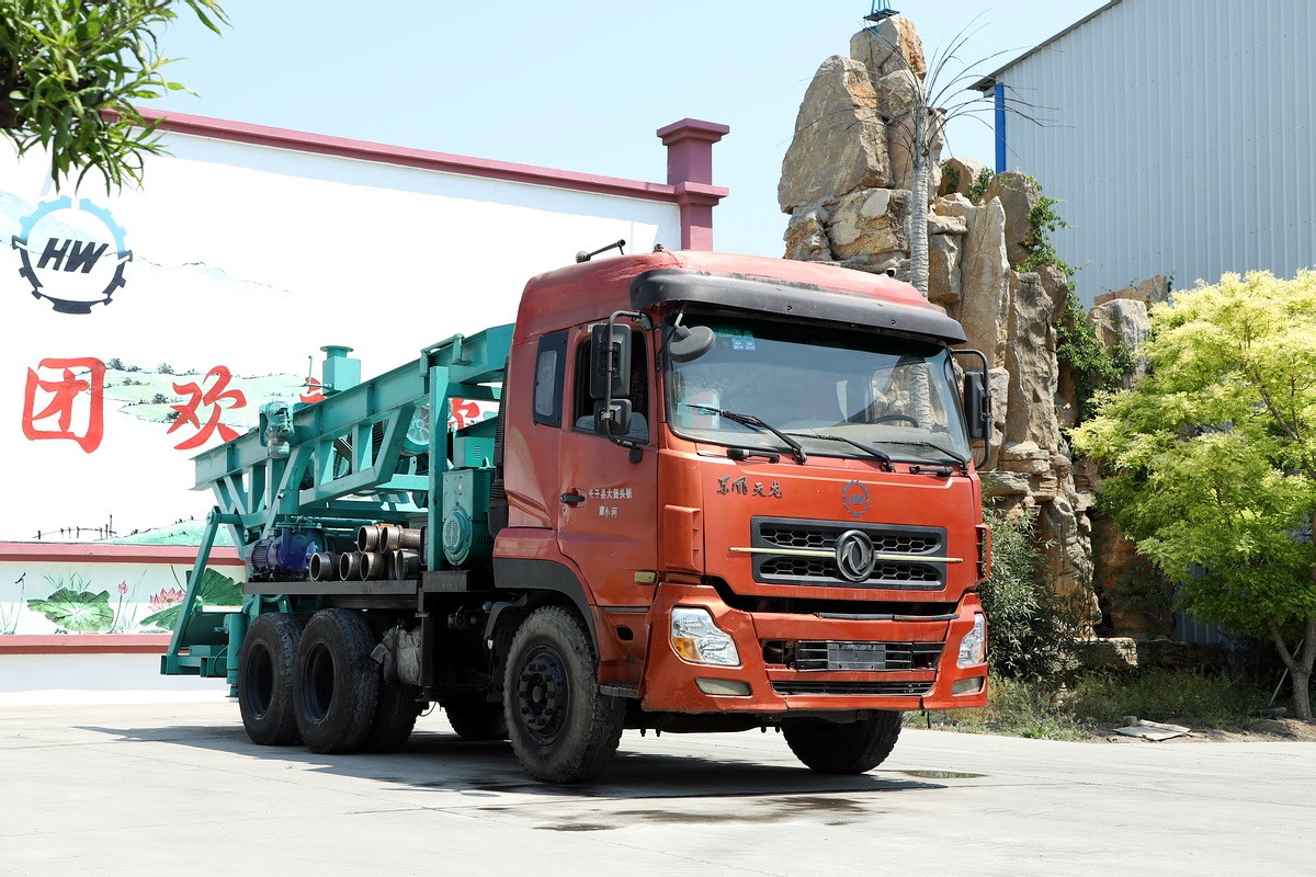 8寸后八輪汽車鉆機